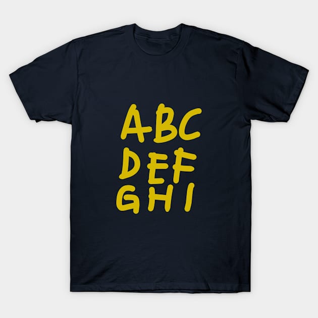 alphabet T-Shirt by anto R.Besar